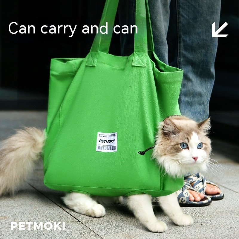 Large Capacity Pet Cat Bag Multifunctional Breathable Dog Canvas Carrier Bag Escape-proof Pet Shoulder Carrying Bag Pet Supplies - Image 2